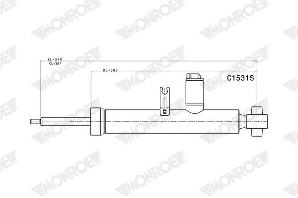 Amortecedores de choque MONROE Monroe RideSense Electronic Suspension - ref. C1531S