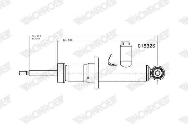 Amortecedores de choque MONROE Monroe RideSense Electronic Suspension - ref. C1532S