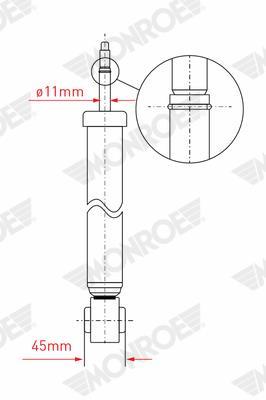 Amortecedores de choque MONROE MONROE ORIGINAL (Gas Technology) - ref. G1220