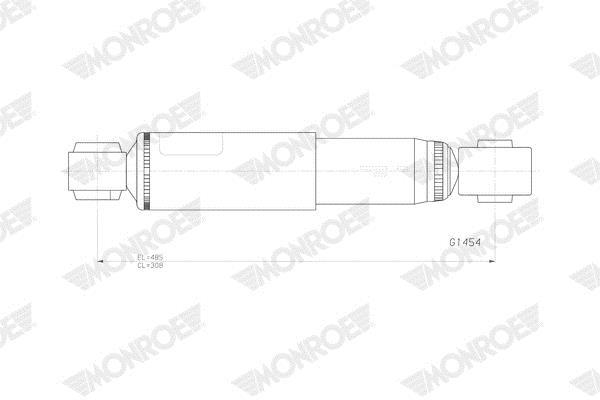 Amortisseurs MONROE MONROE ORIGINAL (Gas Technology) - ref. G1454