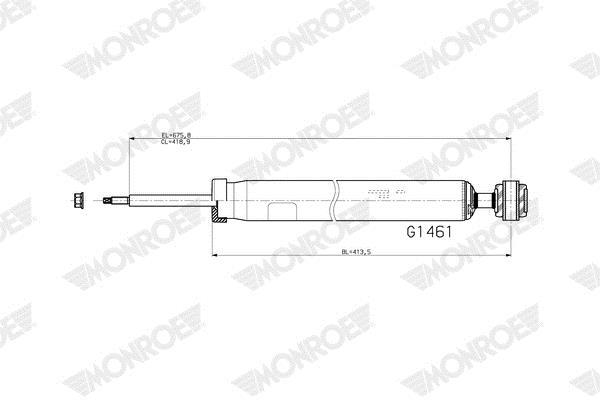 Amortisseurs MONROE MONROE ORIGINAL (Gas Technology) - ref. G1461