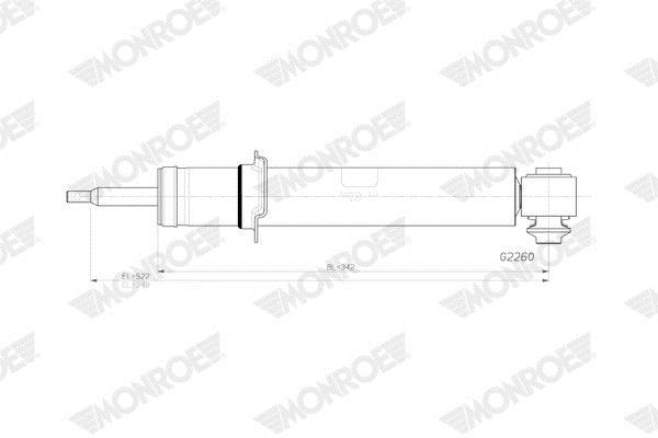 Amortisseurs MONROE MONROE ORIGINAL (Gas Technology) - ref. G2260