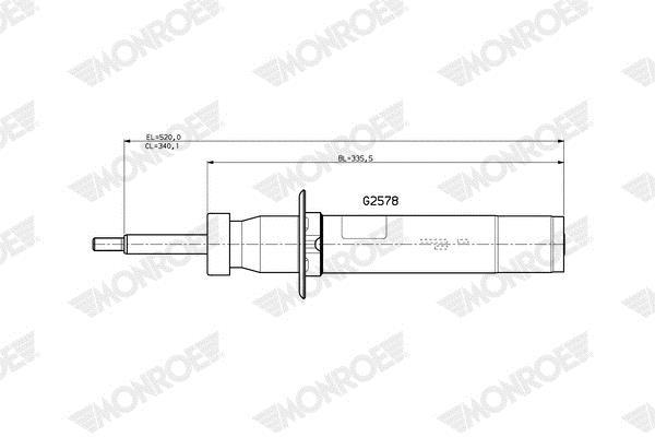 Amortiguadores MONROE MONROE ORIGINAL (Gas Technology) - ref. G2578
