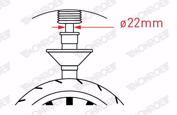 Amortisseurs MONROE MONROE ORIGINAL (Gas Technology) - ref. G8173