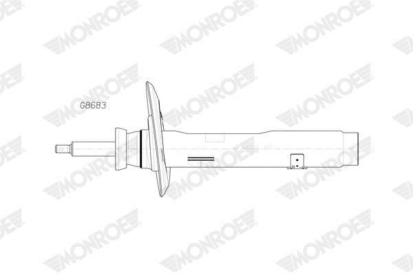 Amortecedores de choque MONROE MONROE ORIGINAL (Gas Technology) - ref. G8683