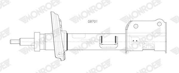 Amortisseurs MONROE MONROE ORIGINAL (Gas Technology) - ref. G8701