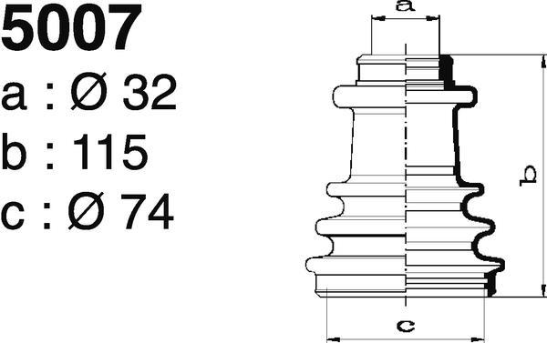 Fole de cardã DEPA 5007