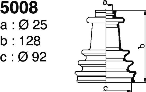 Soufflet de cardan DEPA 5008