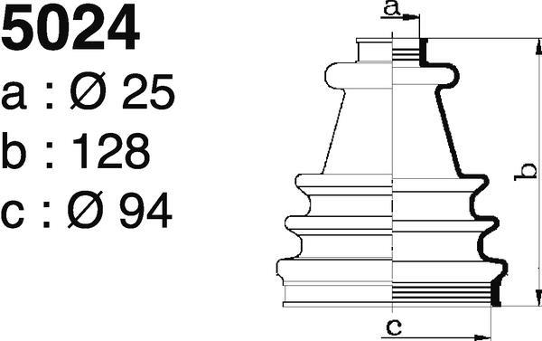 Soufflet de cardan DEPA 5024