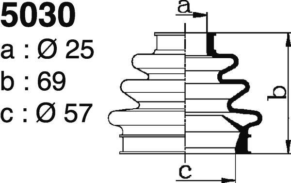 Soufflet de cardan DEPA 5030