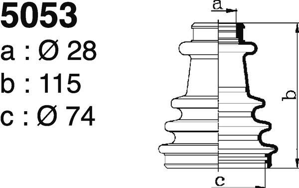 Soufflet de cardan DEPA 5053