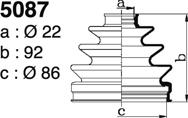 Soufflet de cardan DEPA 5087
