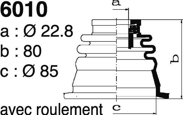 Soufflet de cardan DEPA 6010