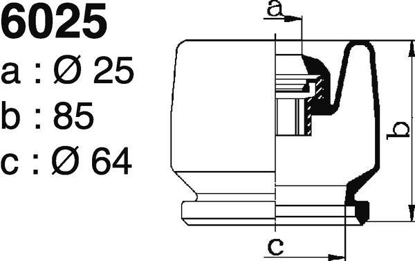Fole de cardã DEPA 6025