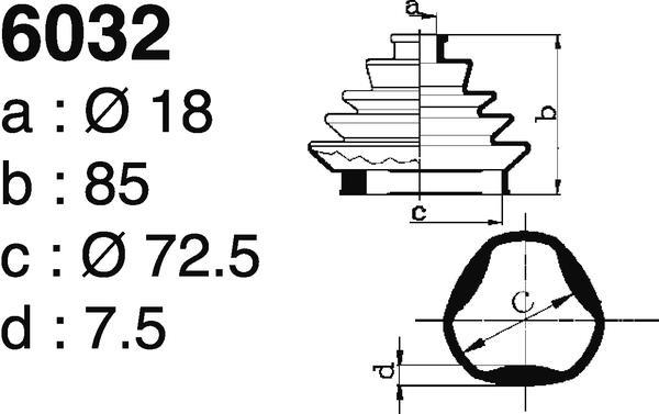 Fole de cardã DEPA 6032