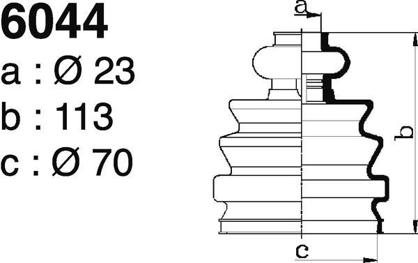 Fole de cardã DEPA 6044