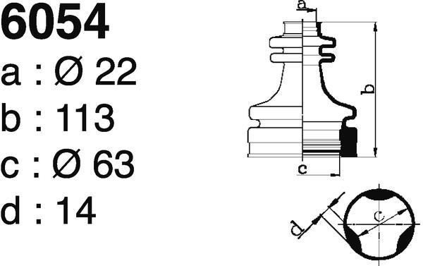 Soufflet de cardan DEPA 6054