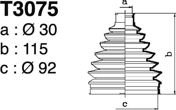 Fole de cardã DEPA T3075