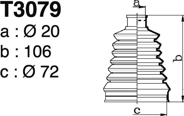 Fole de cardã DEPA T3079