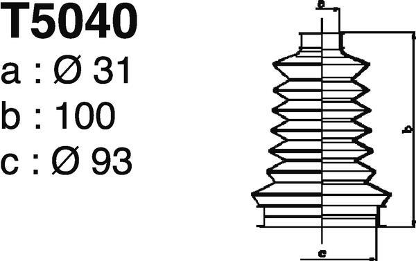Soufflet de cardan DEPA T5040