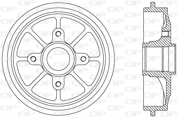 Tambour de frein OPEN PARTS ref. BAD9070.30
