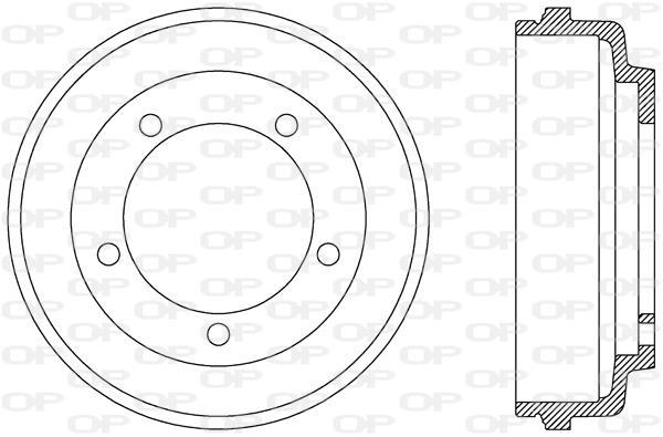Tambour de frein OPEN PARTS ref. BAD9075.10