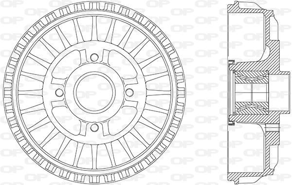 Tambor de travão OPEN PARTS ref. BAD9091.31