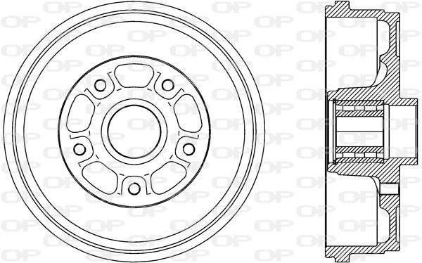 Tambor de travão OPEN PARTS ref. BAD9092.31