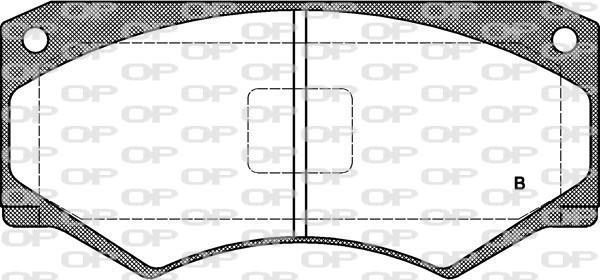Jeu de 4 plaquettes de frein OPEN PARTS BPA0047.52