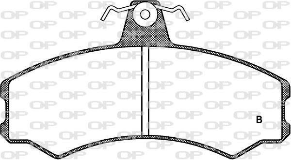 Jeu de 4 plaquettes de frein OPEN PARTS BPA0143.02