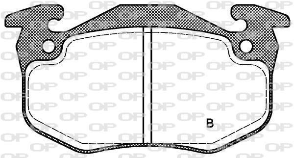 Jeu de 4 plaquettes de frein OPEN PARTS ref. BPA0144.50