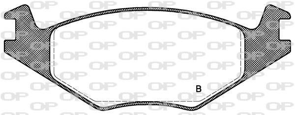 Jogo de 4 pastilhas de travão OPEN PARTS ref. BPA0171.10