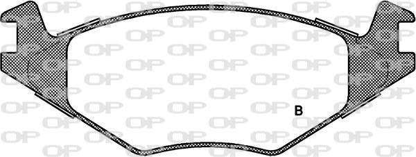 Jogo de 4 pastilhas de travão OPEN PARTS ref. BPA0171.60