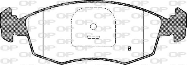 Jeu de 4 plaquettes de frein OPEN PARTS BPA0172.10