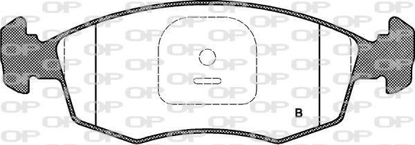 Jeu de 4 plaquettes de frein OPEN PARTS BPA0172.12