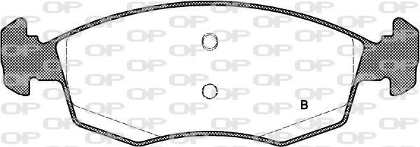 Jeu de 4 plaquettes de frein OPEN PARTS BPA0172.30