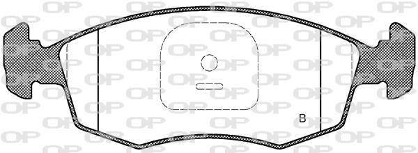Jeu de 4 plaquettes de frein OPEN PARTS BPA0172.35