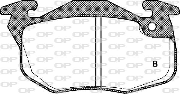 Jogo de 4 pastilhas de travão OPEN PARTS ref. BPA0192.34