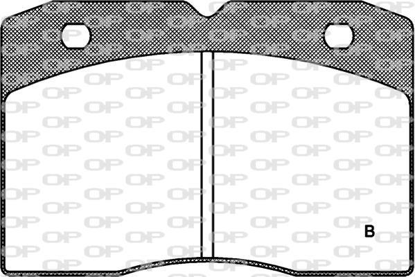 Jogo de 4 pastilhas de travão OPEN PARTS ref. BPA0211.04
