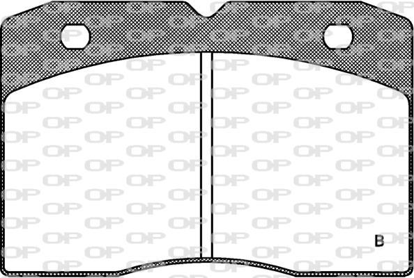 Jogo de 4 pastilhas de travão OPEN PARTS ref. BPA0211.12