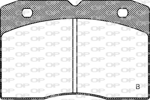 Jogo de 4 pastilhas de travão OPEN PARTS ref. BPA0211.22