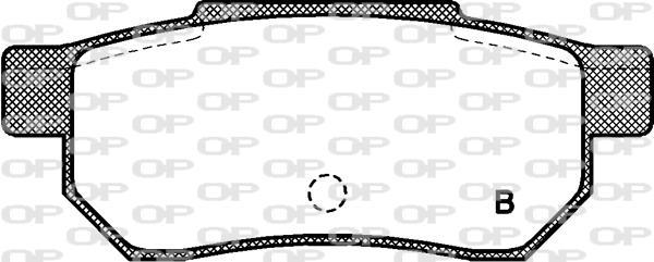 Jeu de 4 plaquettes de frein OPEN PARTS ref. BPA0233.02