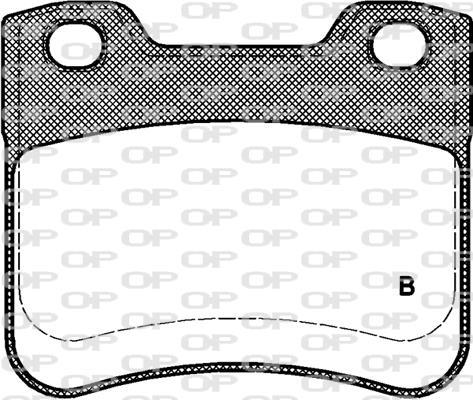 Jeu de 4 plaquettes de frein OPEN PARTS BPA0247.10