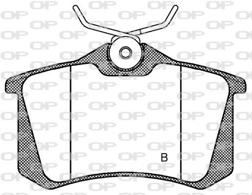 Jeu de 4 plaquettes de frein OPEN PARTS ref. BPA0263.41