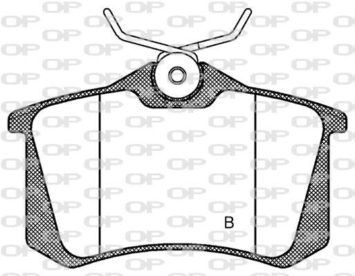 Jeu de 4 plaquettes de frein OPEN PARTS BPA0263.74