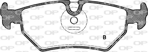 Jeu de 4 plaquettes de frein OPEN PARTS ref. BPA0265.32