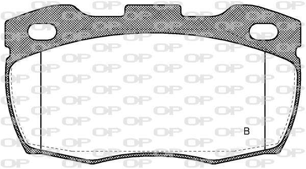 Jeu de 4 plaquettes de frein OPEN PARTS BPA0266.10