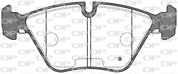 Jeu de 4 plaquettes de frein OPEN PARTS BPA0270.15