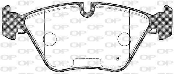 Jeu de 4 plaquettes de frein OPEN PARTS BPA0270.25
