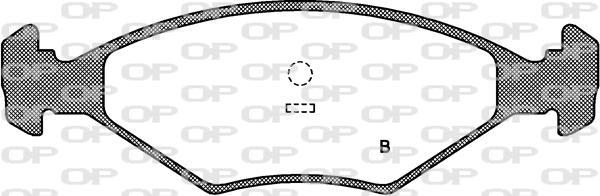 Jeu de 4 plaquettes de frein OPEN PARTS BPA0281.12